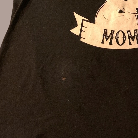 BELLA Missy Bull Terrier Dog Mom Because Bad A** Dog Mom Tee Shirt Woman’s XL - Picture 6 of 7